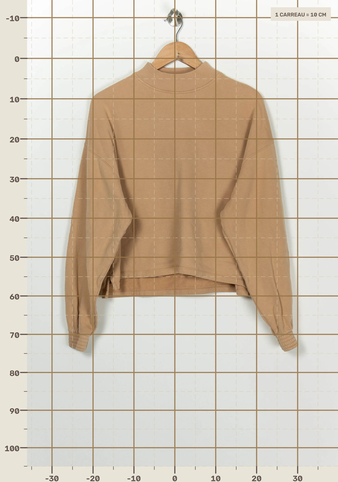 Sweat À Col Montant Beige - Taille S/36 de la marque Sessùn | PARAD125851 - Vendu par Paradigme - Image 4
