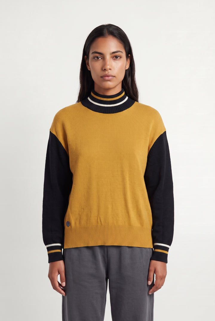Pull Moutarde et Noir - Taille L/40 de la marque Saint James | PARAD125852 - Vendu par Paradigme - Image 1