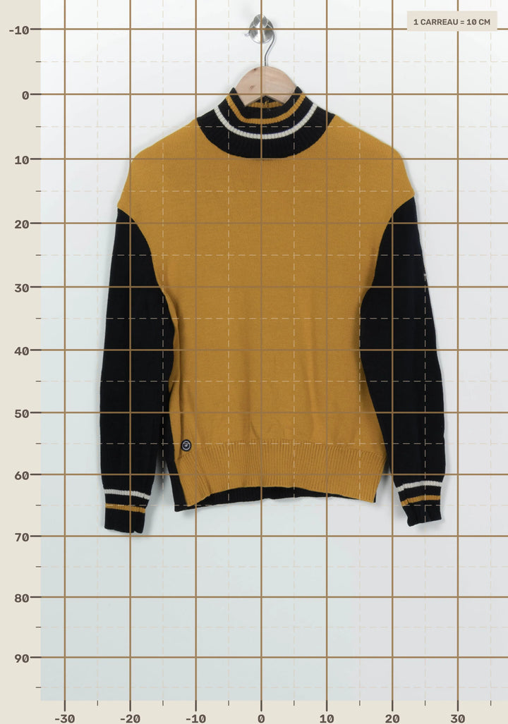 Pull Moutarde et Noir - Taille L/40 de la marque Saint James | PARAD125852 - Vendu par Paradigme - Image 4
