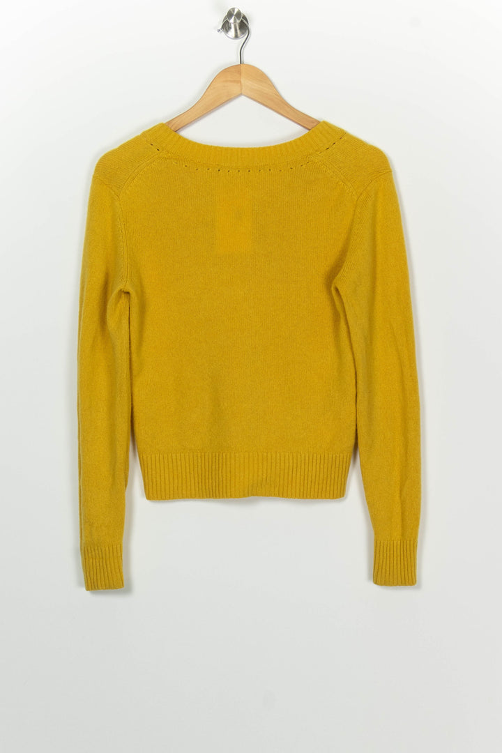 Pull Col V Jaune - Taille M/38 de la marque Comptoir des Cotonniers | PARAD125855 - Vendu par Paradigme - Image 5