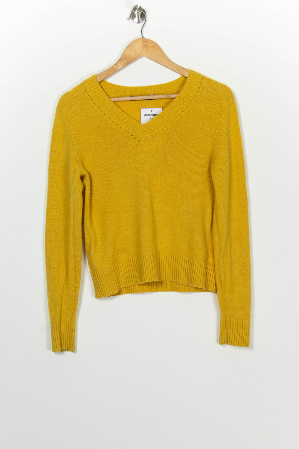 Pull Col V Jaune - Taille M/38 de la marque Comptoir des Cotonniers | PARAD125855 - Vendu par Paradigme - Image 2