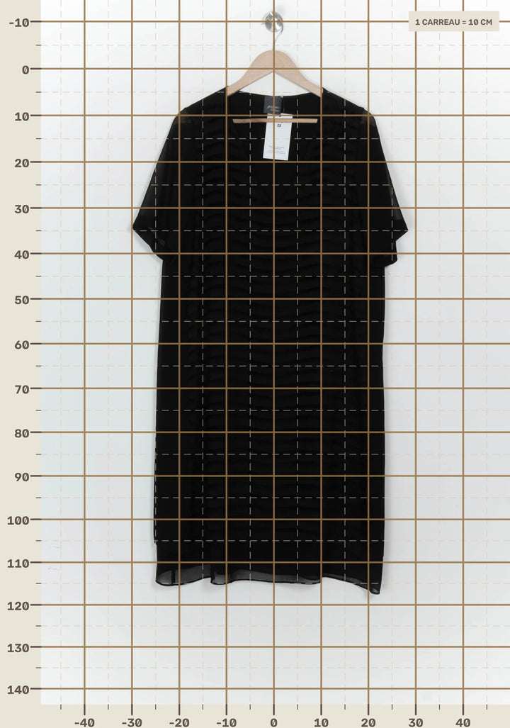 Robe Midi Noire - Taille XL/42 de la marque Marina Rinaldi | PARAD125859 - Vendu par Paradigme - Image 4
