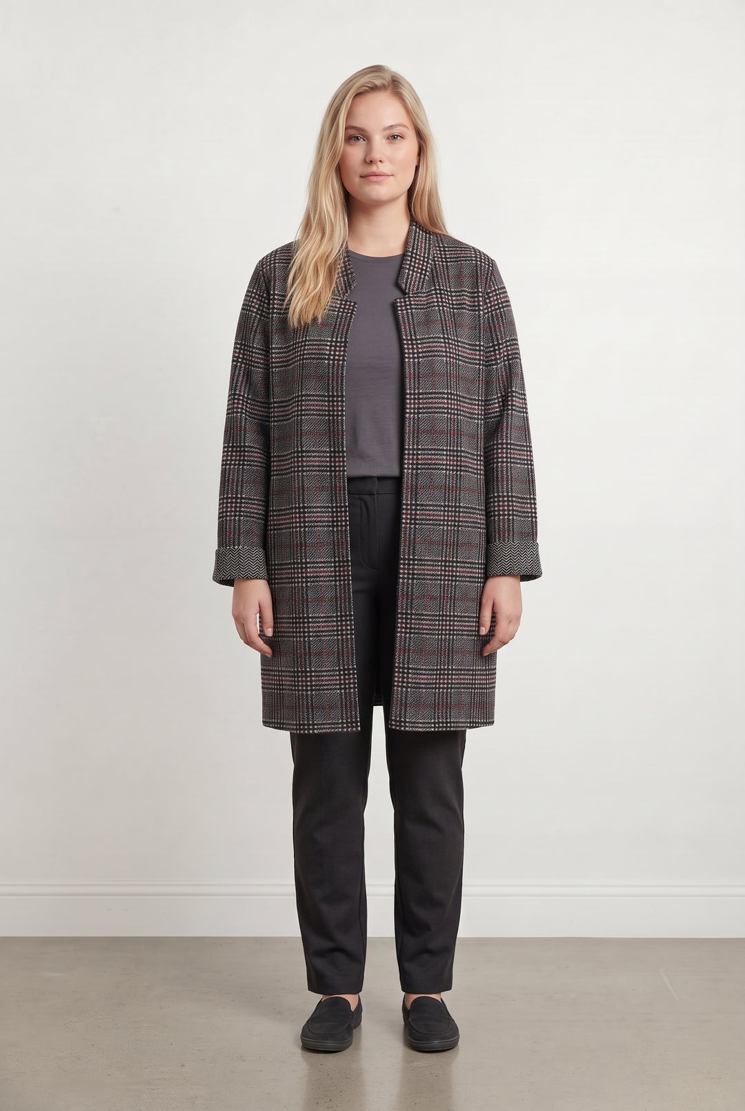 Manteau Noir et Blanc - Taille XXXL/46 de la marque Marina Rinaldi | PARAD125860 - Vendu par Paradigme - Image 1