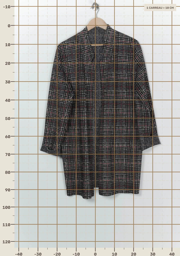 Manteau Noir et Blanc - Taille XXXL/46 de la marque Marina Rinaldi | PARAD125860 - Vendu par Paradigme - Image 4