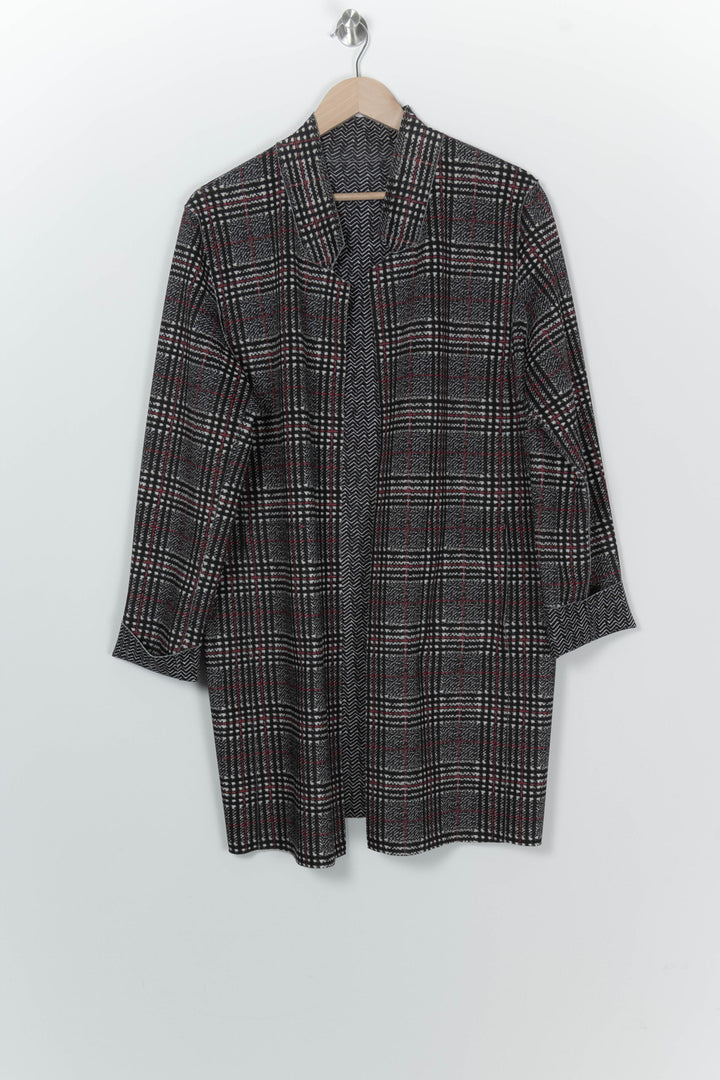 Manteau Noir et Blanc - Taille XXXL/46 de la marque Marina Rinaldi | PARAD125860 - Vendu par Paradigme - Image 2