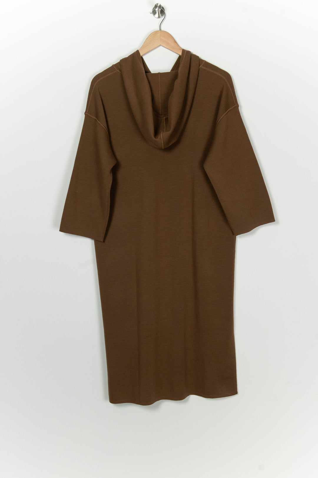 Robe Midi À Capuche Marron - Taille XXL/44 de la marque Max Mara | PARAD125861 - Vendu par Paradigme - Image 5