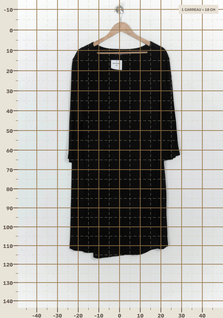 Robe Midi Noire - Taille XL/42 de la marque Marina Rinaldi | PARAD125863 - Vendu par Paradigme - Image 4