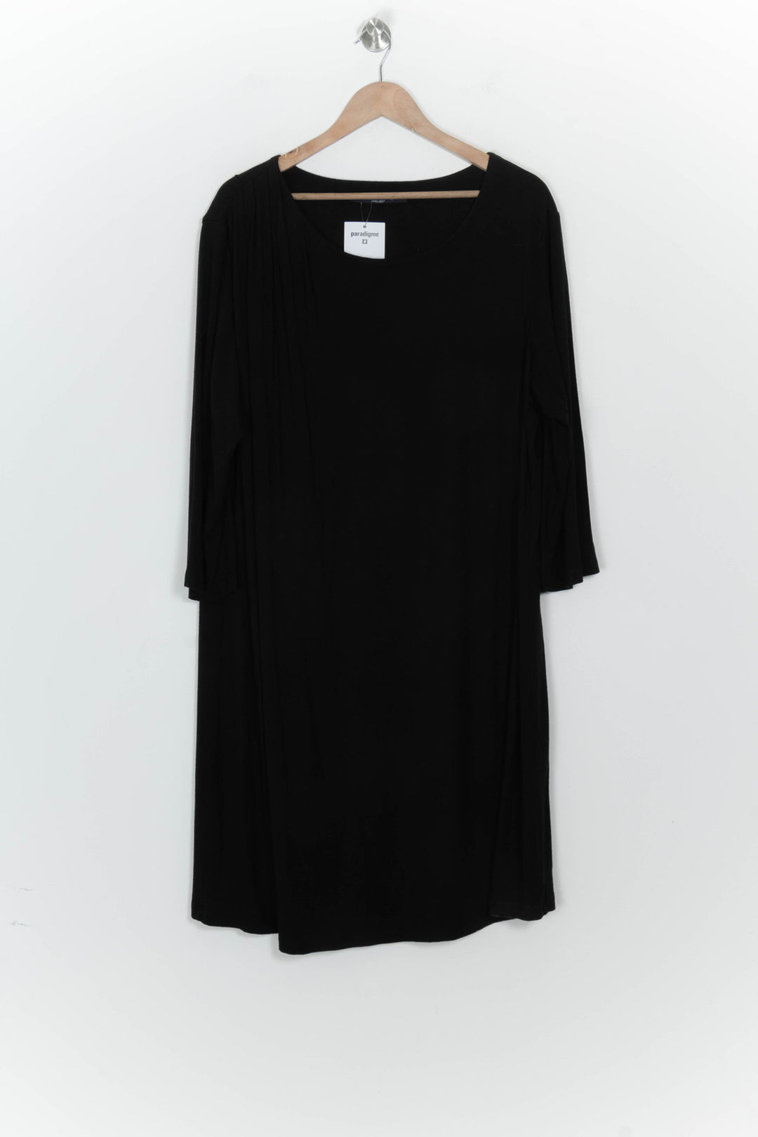 Robe Midi Noire - Taille XL/42 de la marque Marina Rinaldi | PARAD125863 - Vendu par Paradigme - Image 2