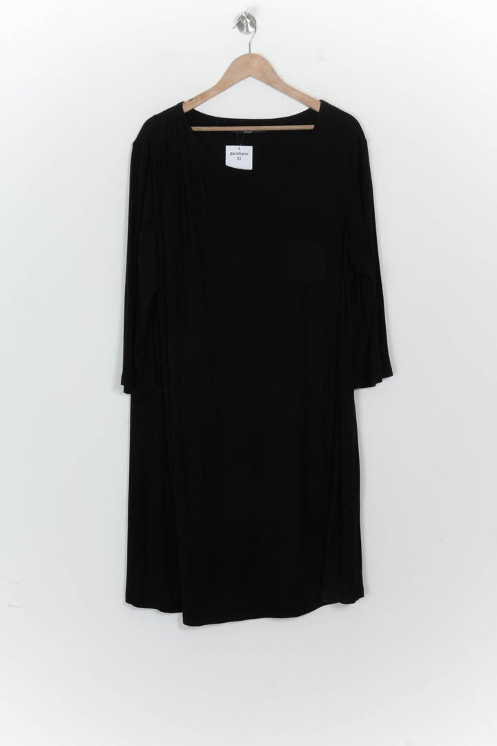 Robe Midi Noire - Taille XL/42 de la marque Marina Rinaldi | PARAD125863 - Vendu par Paradigme - Image 2