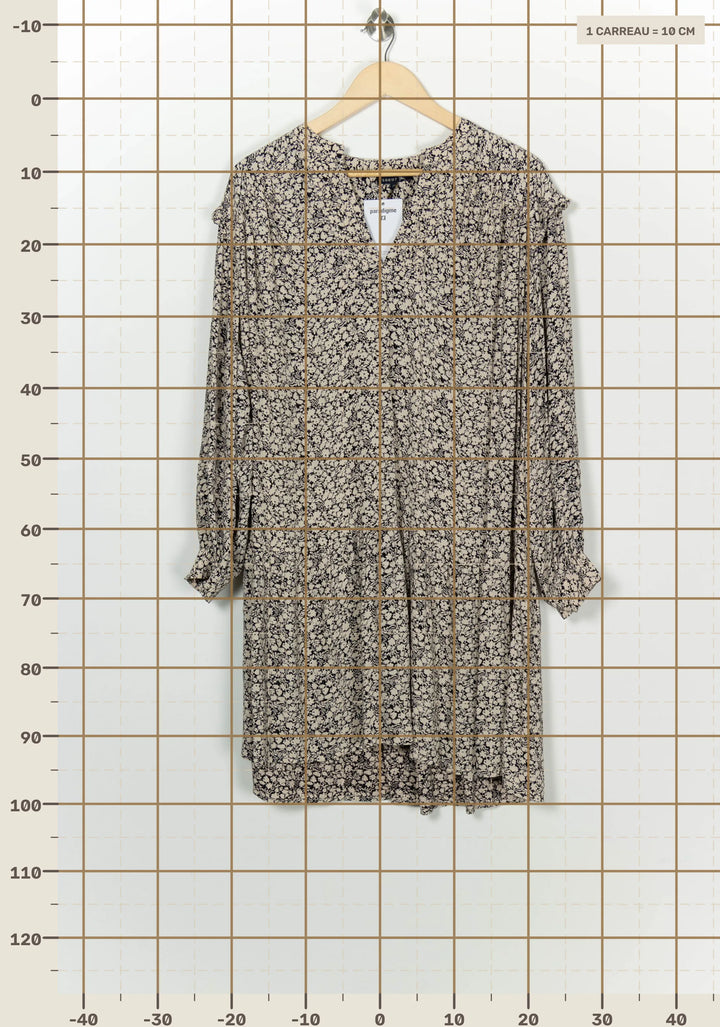 Robe Midi Beige et Noire - Taille M/38 de la marque Soeur | PARAD125865 - Vendu par Paradigme - Image 4