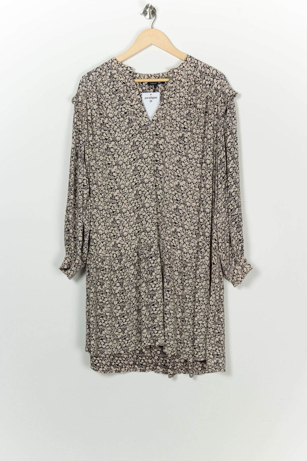 Robe Midi Beige et Noire - Taille M/38 de la marque Soeur | PARAD125865 - Vendu par Paradigme - Image 2