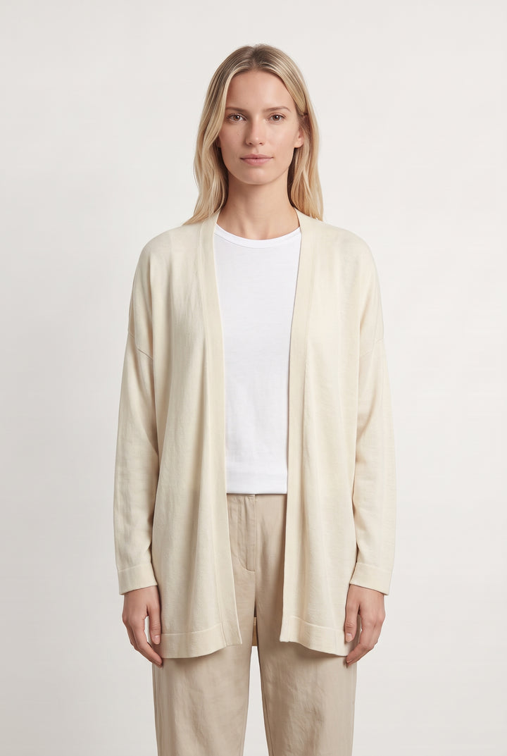 Gilet Long Beige - Taille M/38 de la marque La Fée Maraboutée | PARAD125866 - Vendu par Paradigme - Image 1