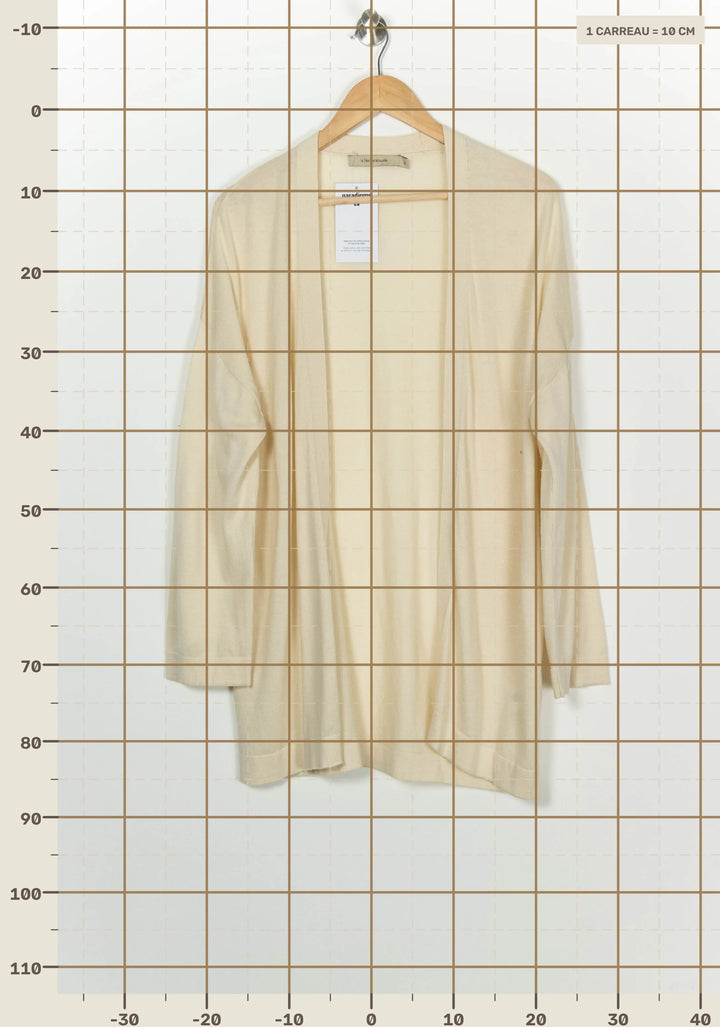 Gilet Long Beige - Taille M/38 de la marque La Fée Maraboutée | PARAD125866 - Vendu par Paradigme - Image 4