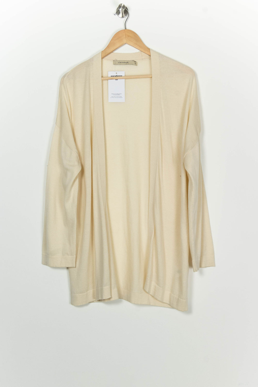 Gilet Long Beige - Taille M/38 de la marque La Fée Maraboutée | PARAD125866 - Vendu par Paradigme - Image 2