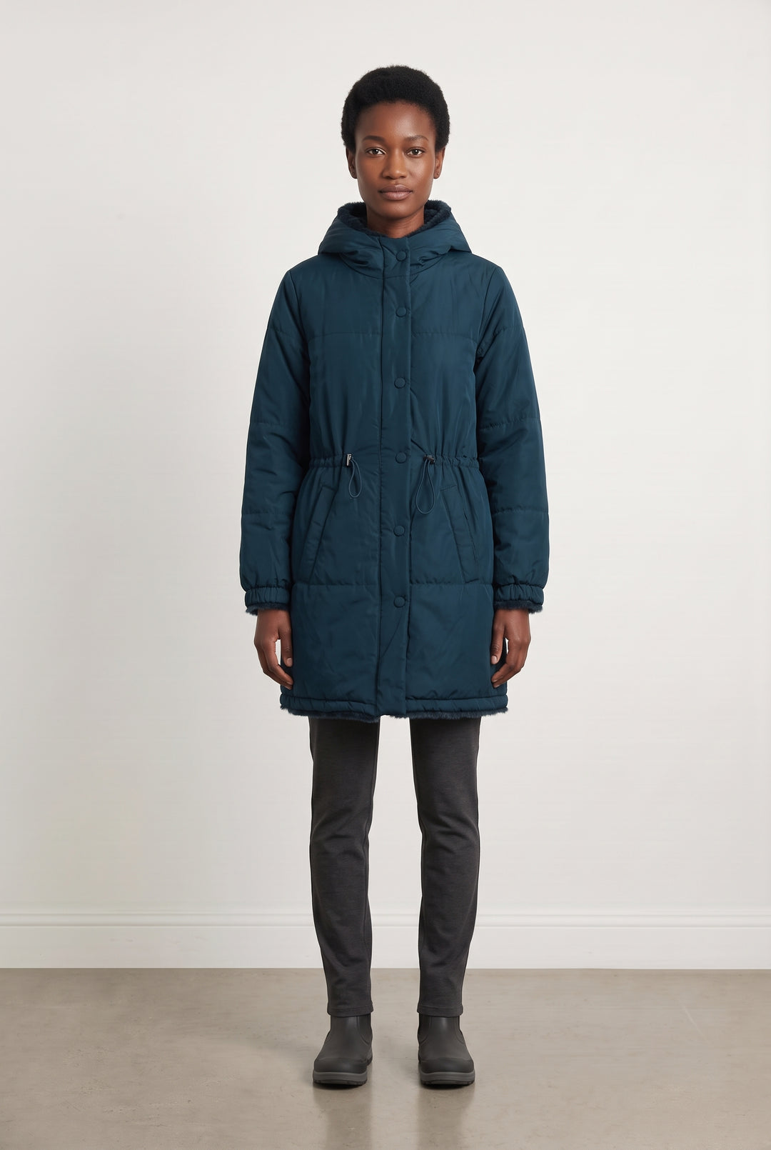 Parka Longue Verte Foncée - Taille S/36 de la marque La Fée Maraboutée | PARAD125867 - Vendu par Paradigme - Image 1