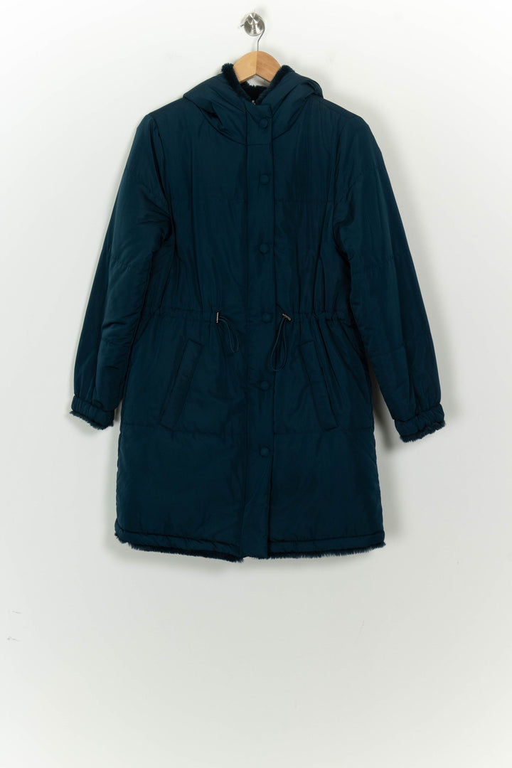 Parka Longue Verte Foncée - Taille S/36 de la marque La Fée Maraboutée | PARAD125867 - Vendu par Paradigme - Image 2