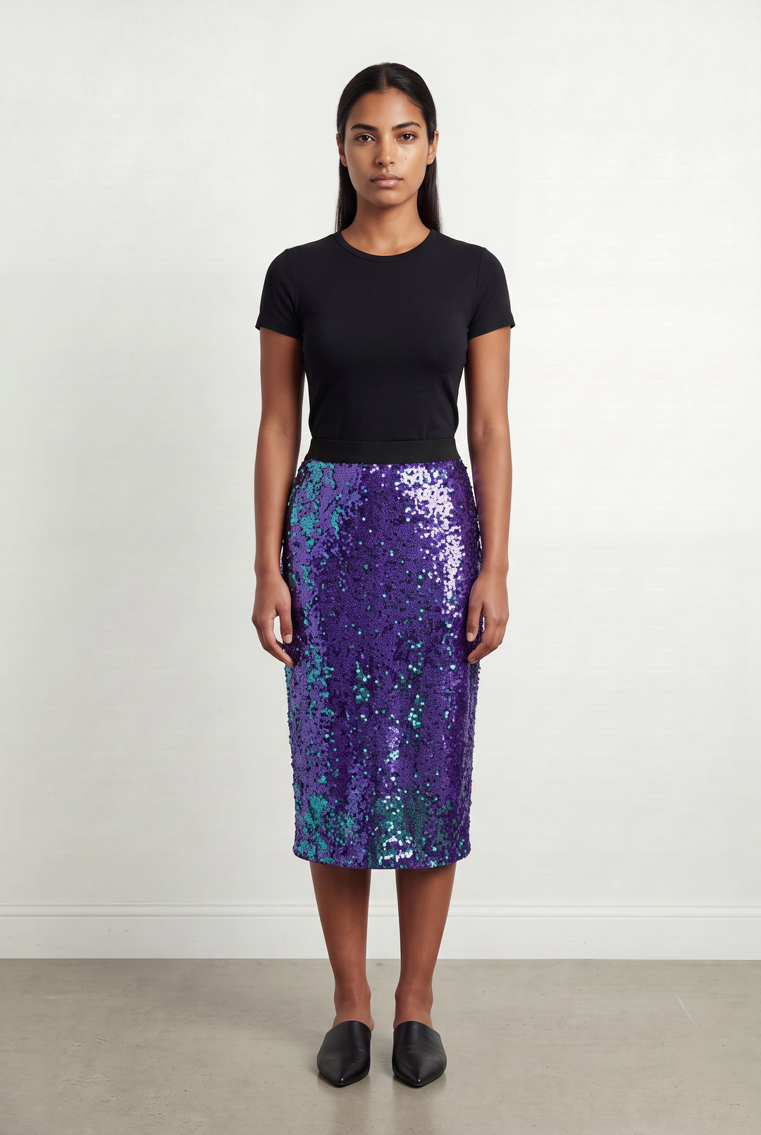 Jupe Midi Violette - Taille L/40 de la marque Essentiel Antwerp | PARAD125874 - Vendu par Paradigme - Image 1