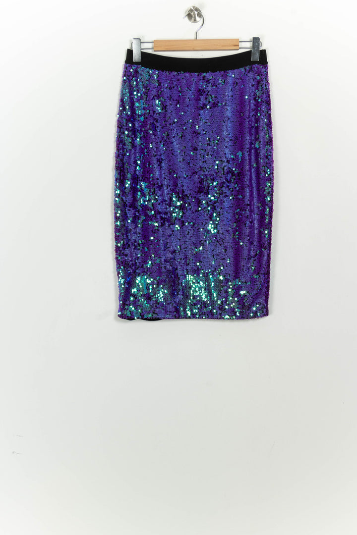 Jupe Midi Violette - Taille L/40 de la marque Essentiel Antwerp | PARAD125874 - Vendu par Paradigme - Image 2