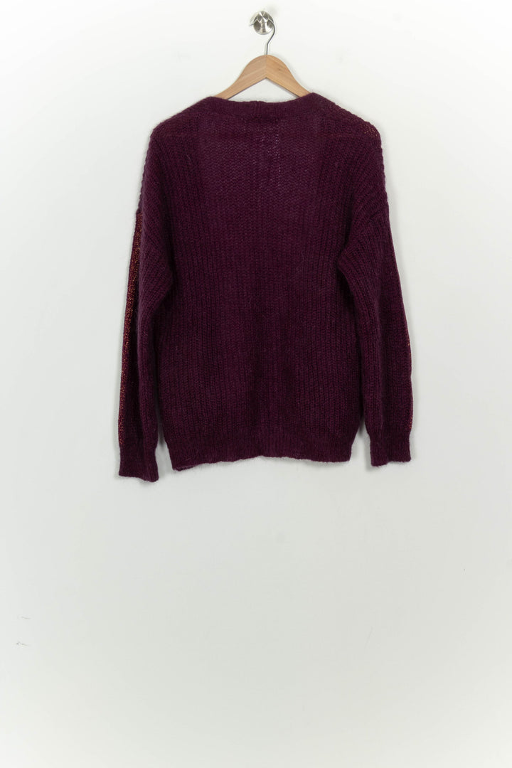Gilet Violet foncé - Taille L/40 de la marque La Fée Maraboutée | PARAD125884 - Vendu par Paradigme - Image 5