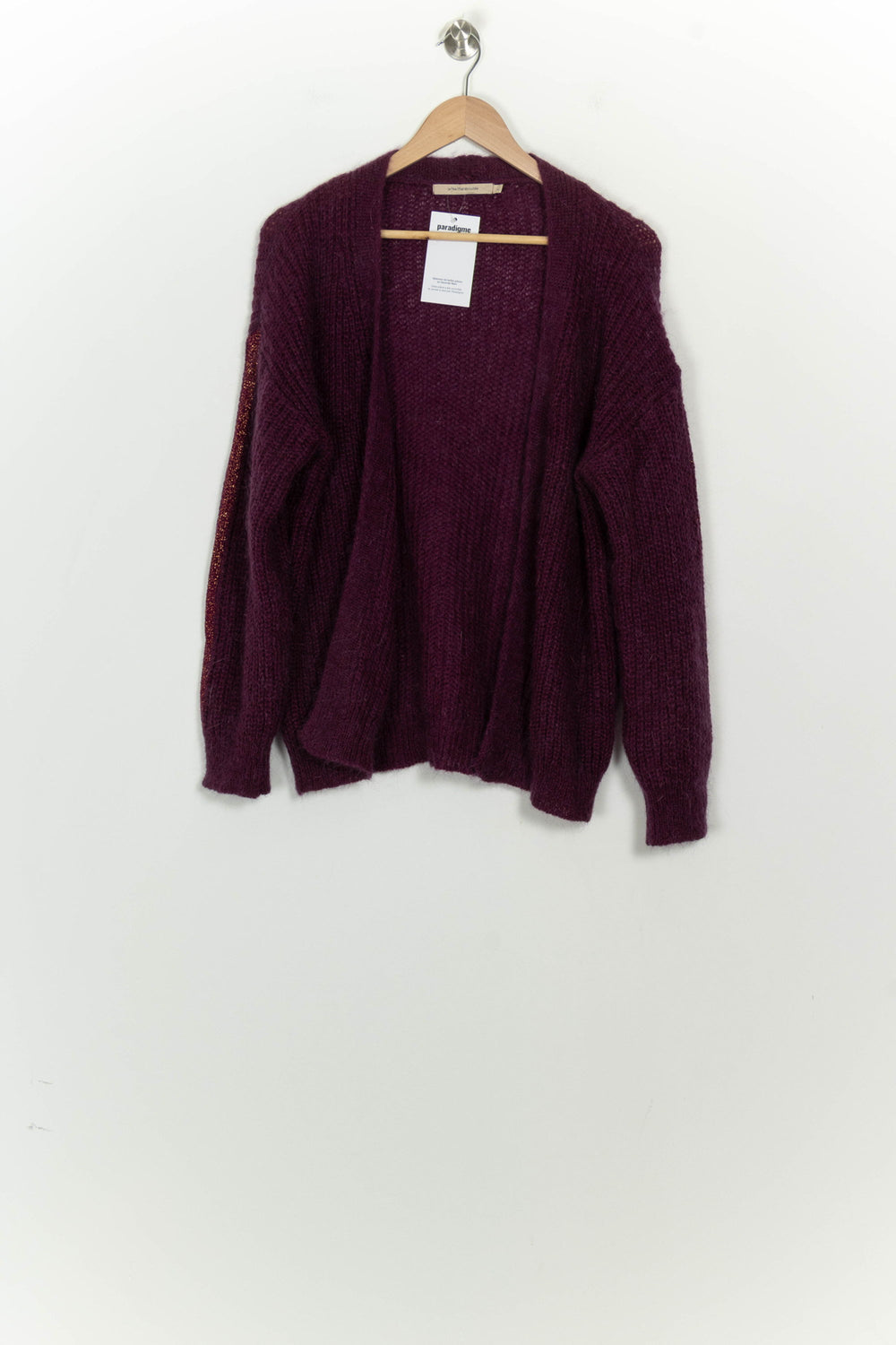 Gilet Violet foncé - Taille L/40 de la marque La Fée Maraboutée | PARAD125884 - Vendu par Paradigme - Image 2