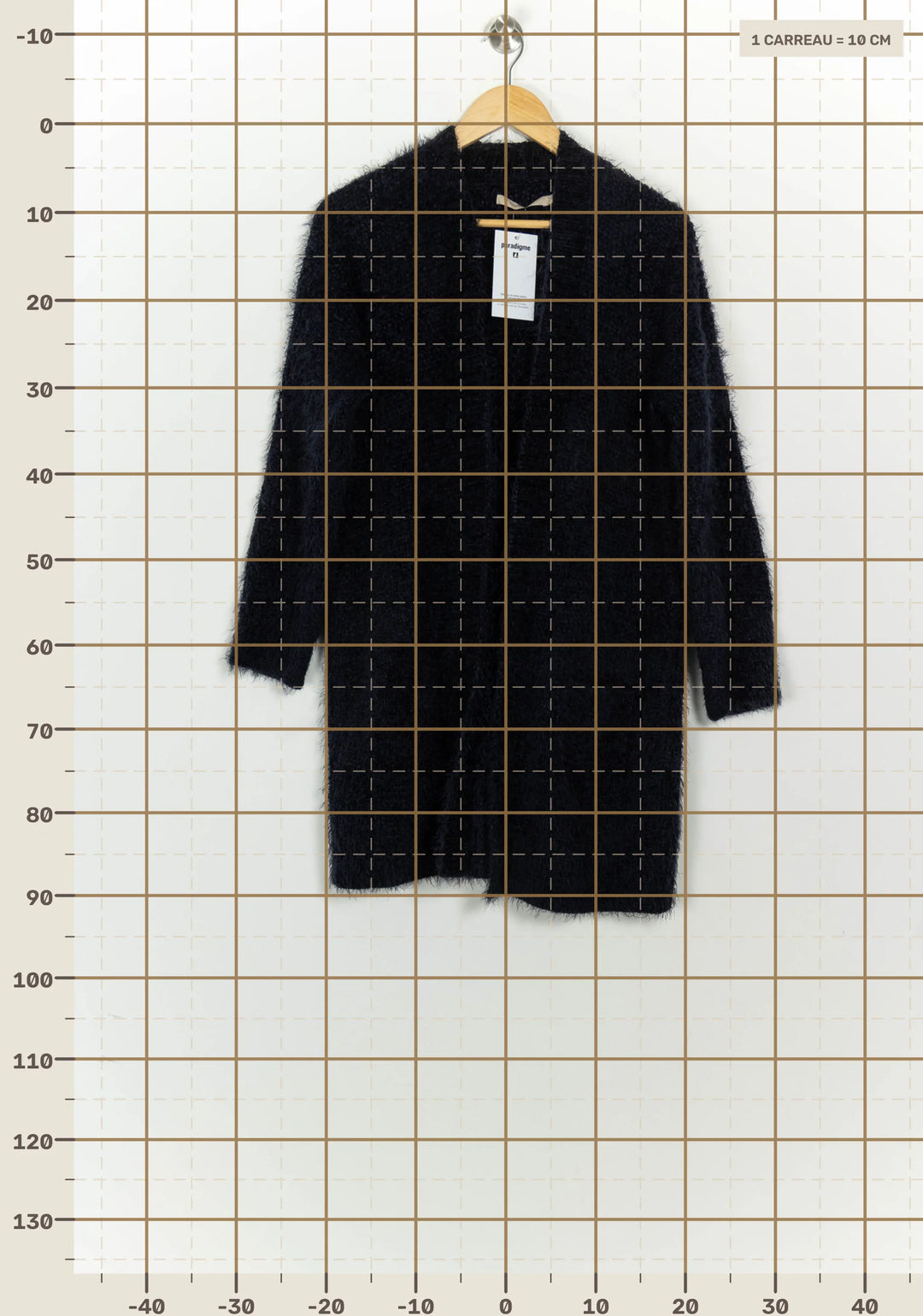 Cardigan Bleu - Taille M/38 de la marque La Fée Maraboutée | PARAD125889 - Vendu par Paradigme - Image 4