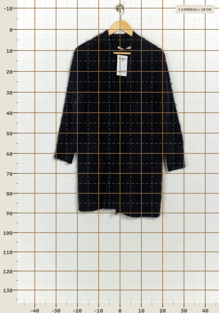 Cardigan Bleu - Taille M/38 de la marque La Fée Maraboutée | PARAD125889 - Vendu par Paradigme - Image 4