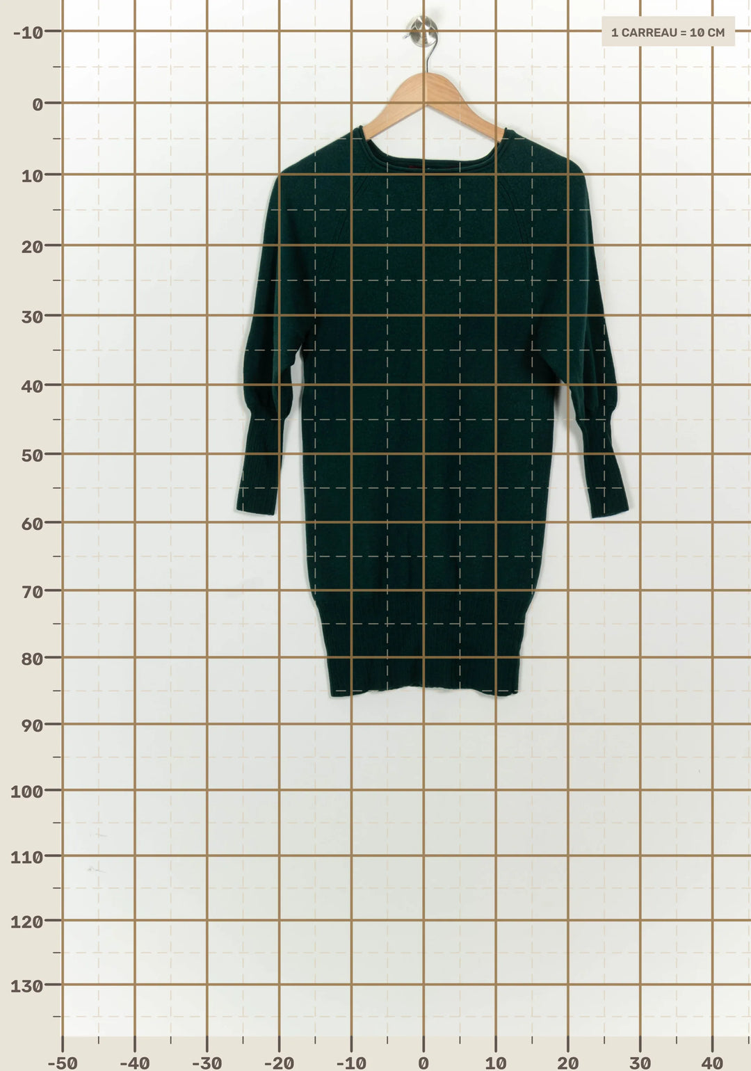 Robe Pull Verte - Taille XS/34 de la marque Comptoir des Cotonniers | PARAD125894 - Vendu par Paradigme - Image 4