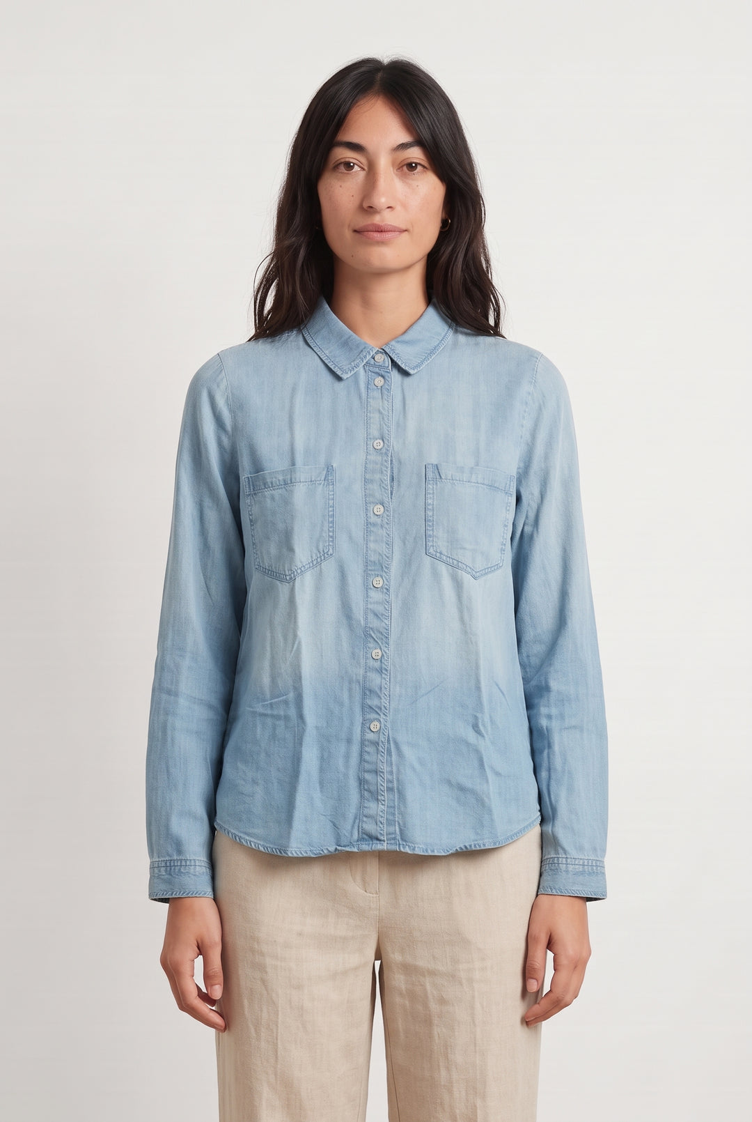 Chemise En Jean Bleu Clair - Taille M/38 de la marque Bérénice | PARAD125982 - Vendu par Paradigme - Image 1