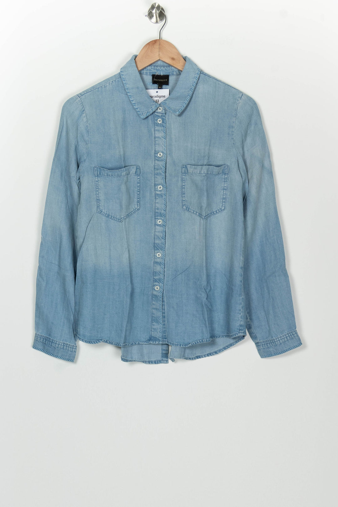Chemise En Jean Bleu Clair - Taille M/38 de la marque Bérénice | PARAD125982 - Vendu par Paradigme - Image 2