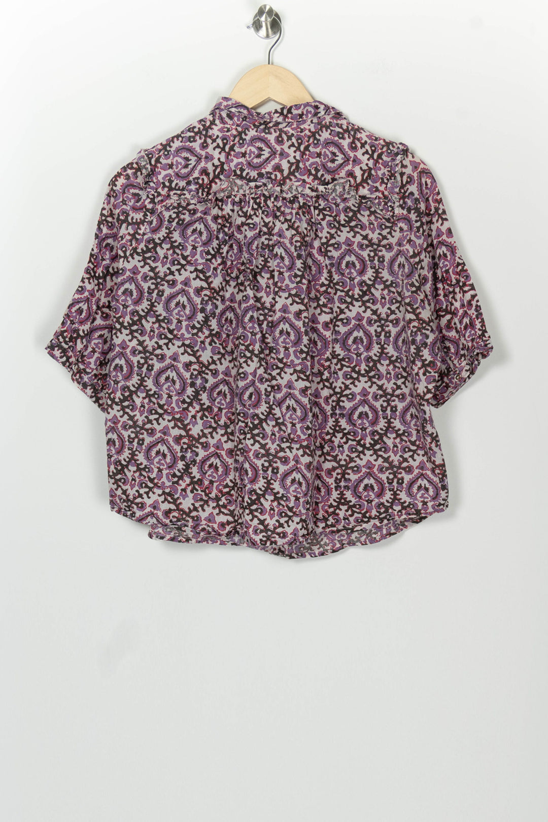 Blouse Violette et Noire - Taille M/38 de la marque Léon &amp; Harper | PARAD125989 - Vendu par Paradigme - Image 5