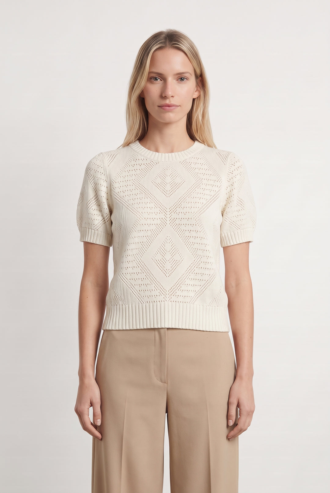 Pull À Manches Courtes Beige - Taille T.U. de la marque Marie Sixtine | PARAD125997 - Vendu par Paradigme - Image 1
