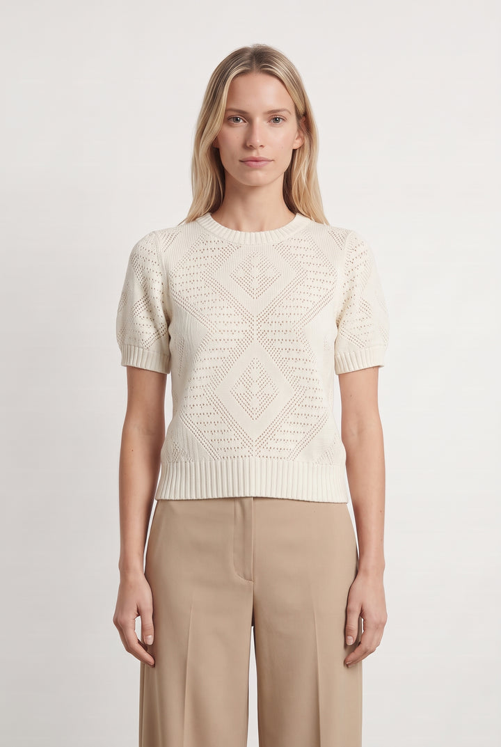 Pull À Manches Courtes Beige - Taille T.U. de la marque Marie Sixtine | PARAD125997 - Vendu par Paradigme - Image 1