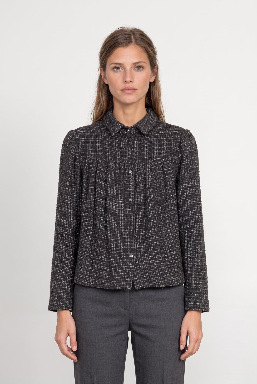 Veste Grise et Noire - Taille S/36 de la marque Rosaé Paris | PARAD125999 - Vendu par Paradigme - Image 1