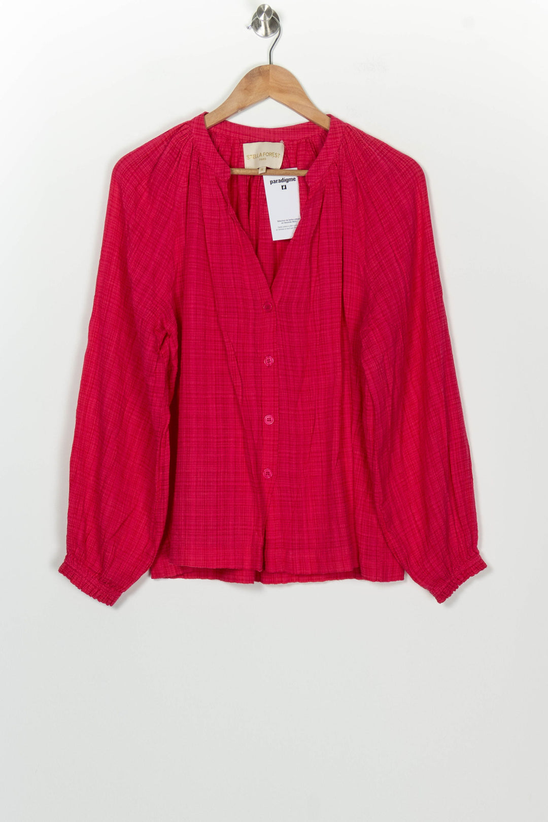 Blouse Rose fuchsia - Taille S/36 de la marque Stella Forest | PARAD126001 - Vendu par Paradigme - Image 2