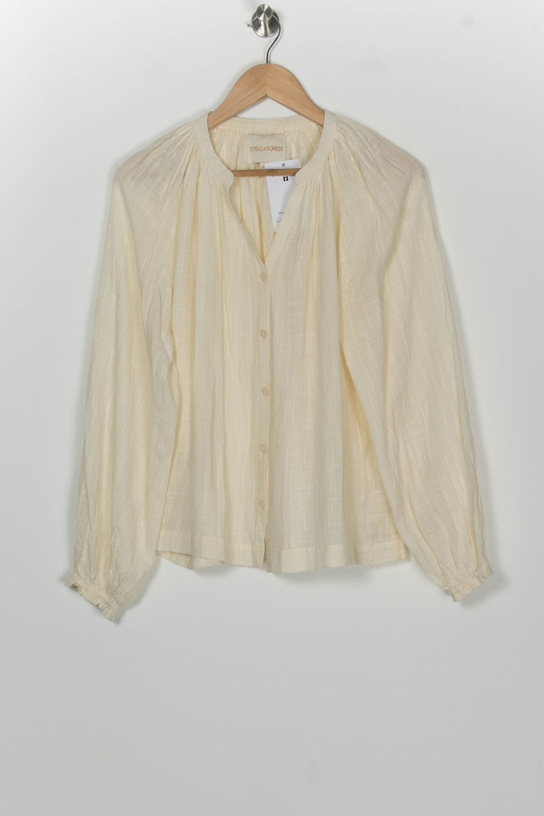 Blouse Beige - Taille S/36 de la marque Stella Forest | PARAD126002 - Vendu par Paradigme - Image 2