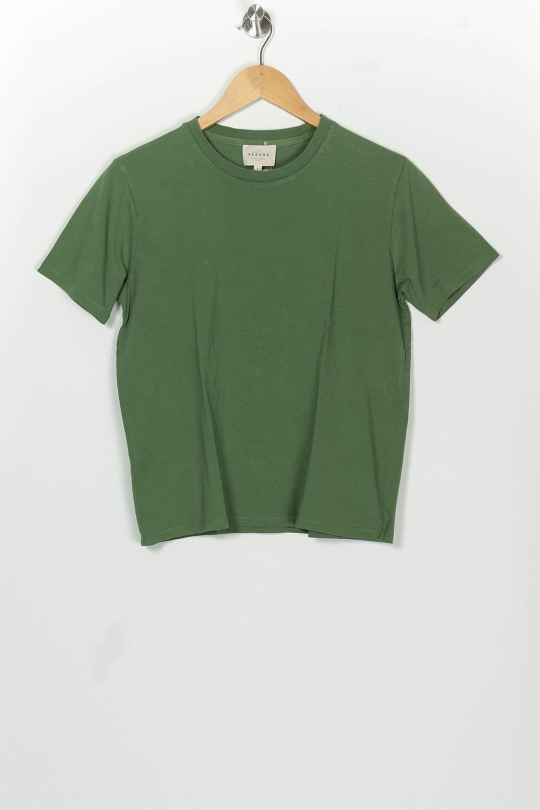 Tee-shirt Vert foncé - Taille S/36 de la marque Sézane | PARAD126003 - Vendu par Paradigme - Image 2