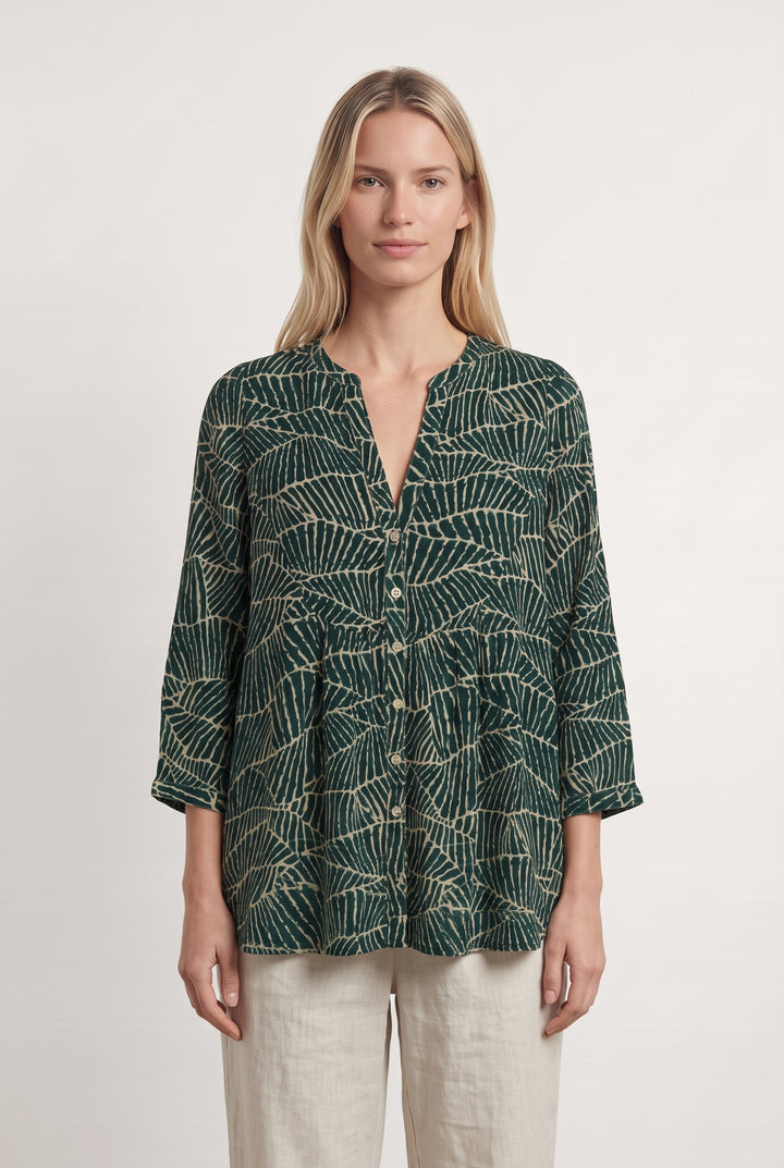 Tunique Verte et Beige - Taille S/36 de la marque Stella Forest | PARAD126005 - Vendu par Paradigme - Image 1
