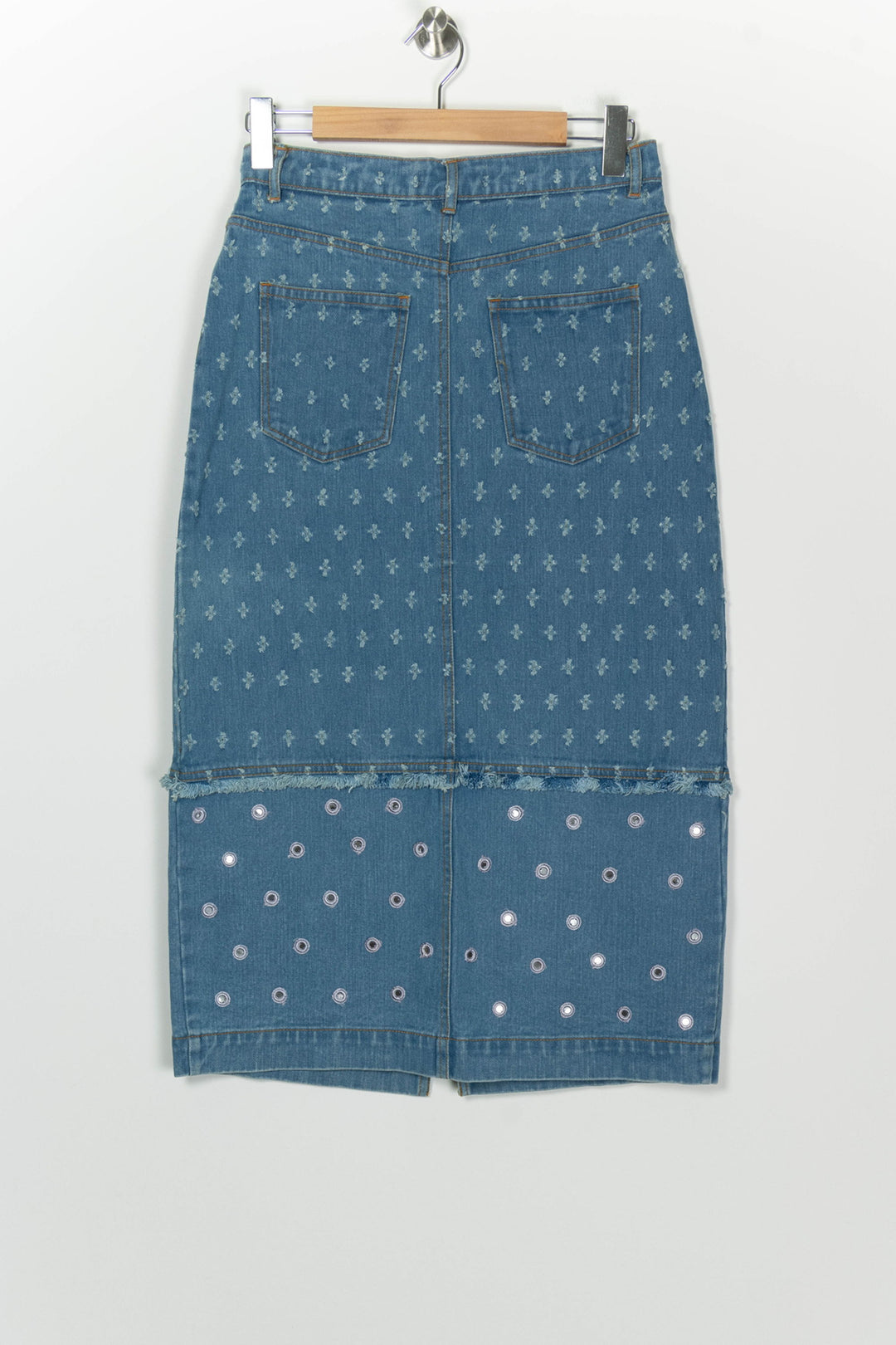 Jupe Midi En Jean Bleue - Taille M/38 de la marque Derhy | PARAD126007 - Vendu par Paradigme - Image 5