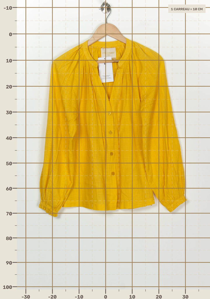 Blouse Jaune - Taille S/36 de la marque Stella Forest | PARAD126008 - Vendu par Paradigme - Image 4