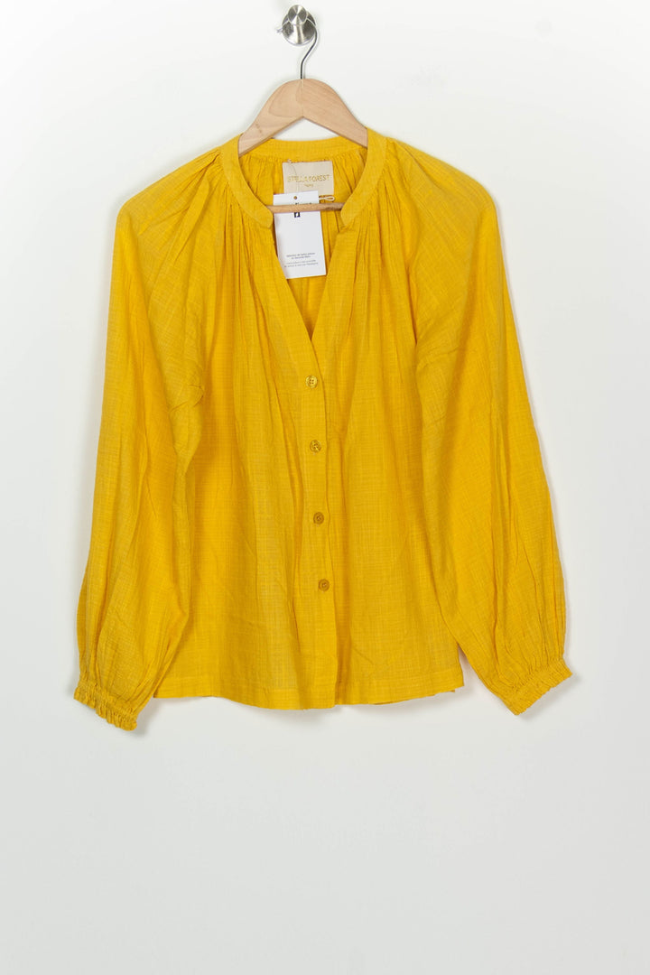Blouse Jaune - Taille S/36 de la marque Stella Forest | PARAD126008 - Vendu par Paradigme - Image 2