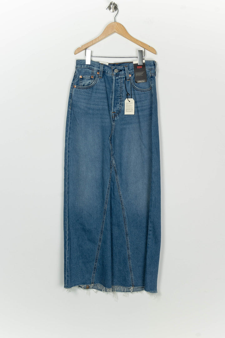 Jupe Midi En Jean Bleue - Taille S/36 de la marque Levi&