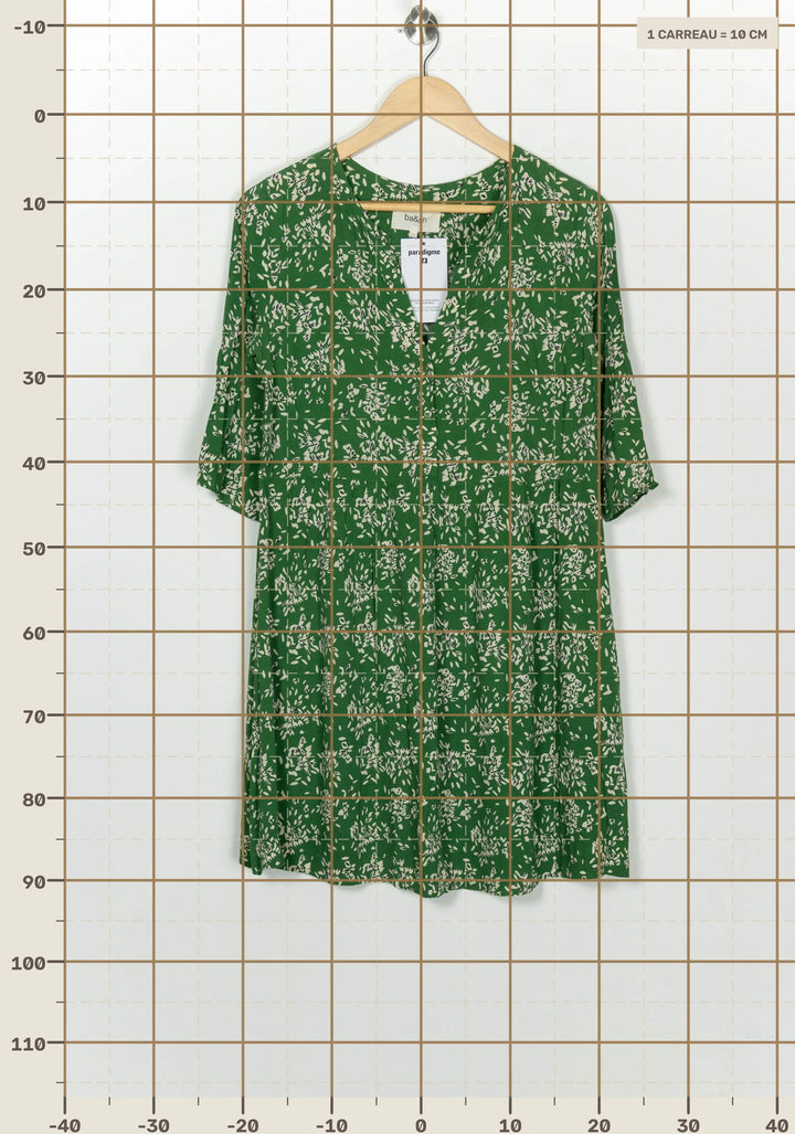 Robe Courte Verte - Taille S/36 de la marque ba&amp;sh | PARAD126013 - Vendu par Paradigme - Image 4