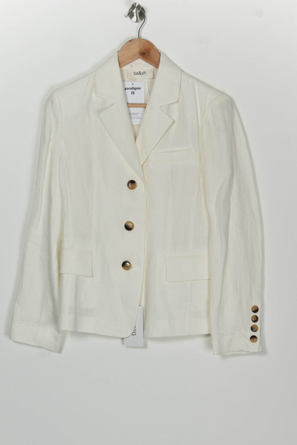 Blazer Beige - Taille S/36 de la marque ba&sh | PARAD126014 - Vendu par Paradigme - Image 2