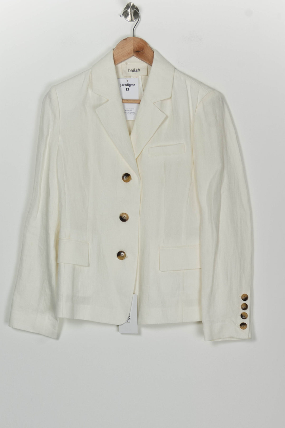 Blazer Beige - Taille S/36 de la marque ba&amp;sh | PARAD126014 - Vendu par Paradigme - Image 2