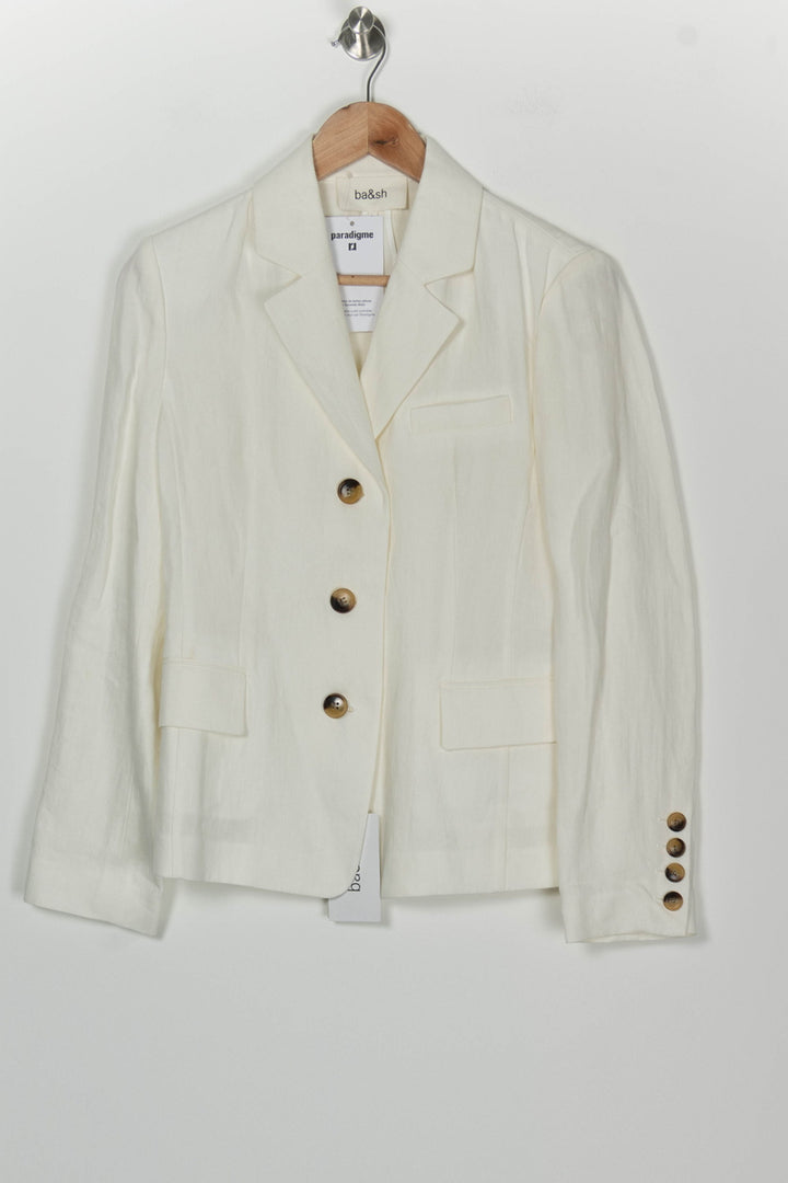 Blazer Beige - Taille S/36 de la marque ba&amp;sh | PARAD126014 - Vendu par Paradigme - Image 2