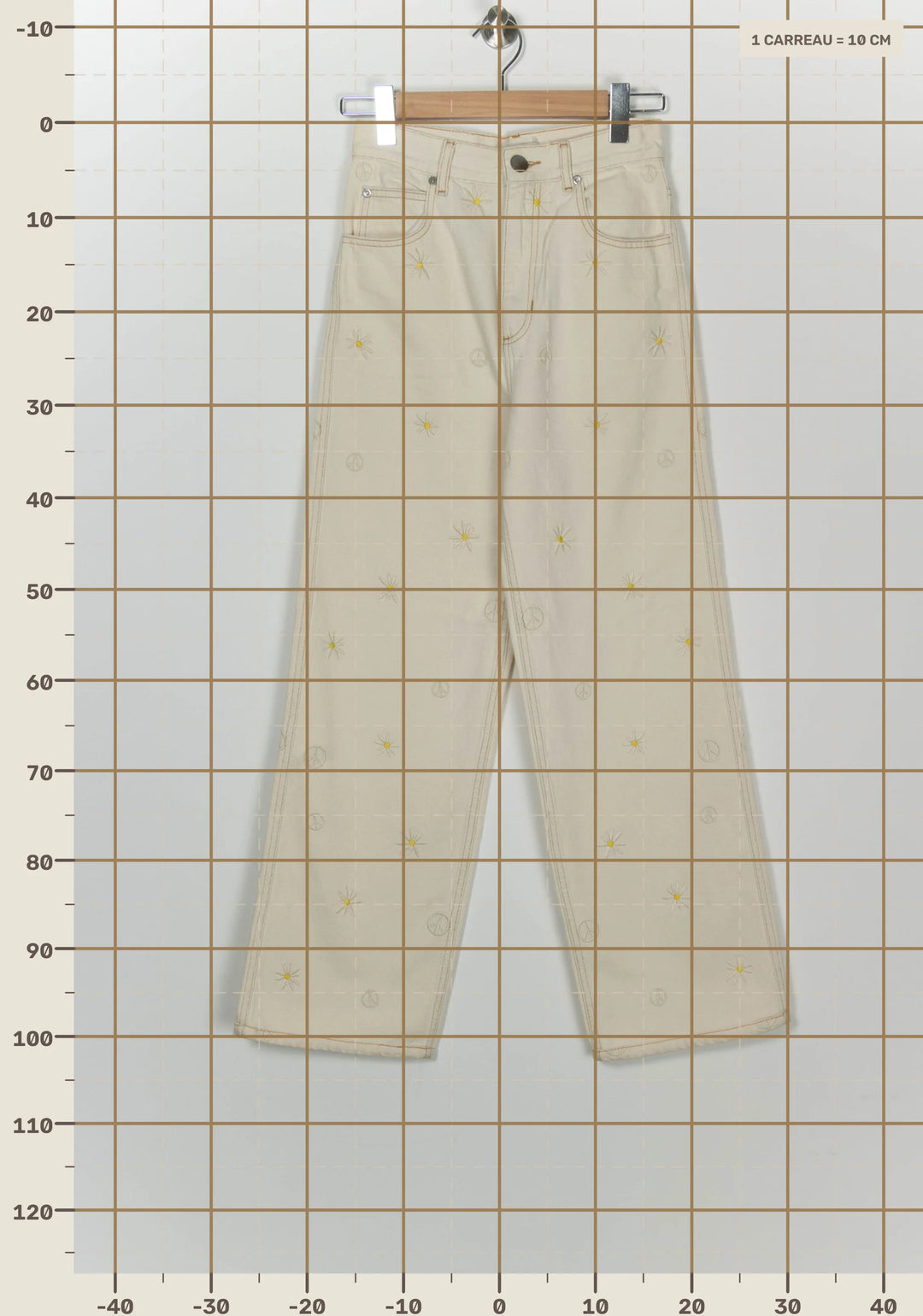 Jean Beige - Taille S/36 de la marque Sandro | PARAD126016 - Vendu par Paradigme - Image 4