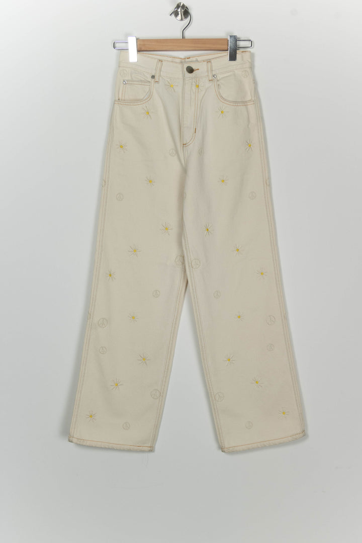 Jean Beige - Taille S/36 de la marque Sandro | PARAD126016 - Vendu par Paradigme - Image 2