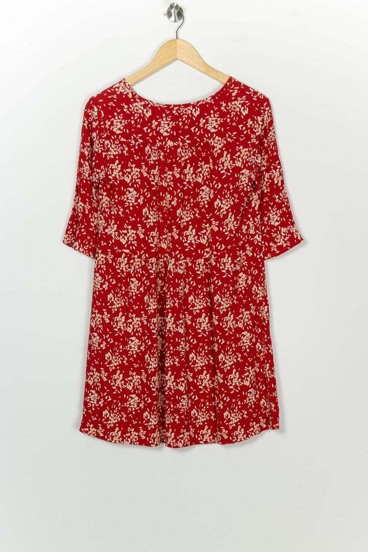 Robe Courte Rouge et Beige - Taille M/38 de la marque ba&amp;sh | PARAD126017 - Vendu par Paradigme - Image 5