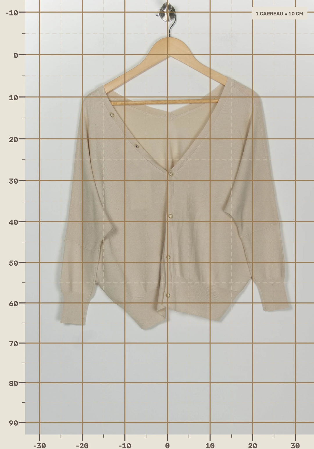 Gilet Beige - Taille XS/34 de la marque ba&amp;sh | PARAD126021 - Vendu par Paradigme - Image 4