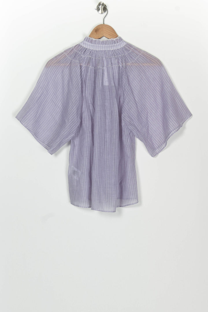Blouse Violette - Taille S/36 de la marque Sud express | PARAD126101 - Vendu par Paradigme - Image 5